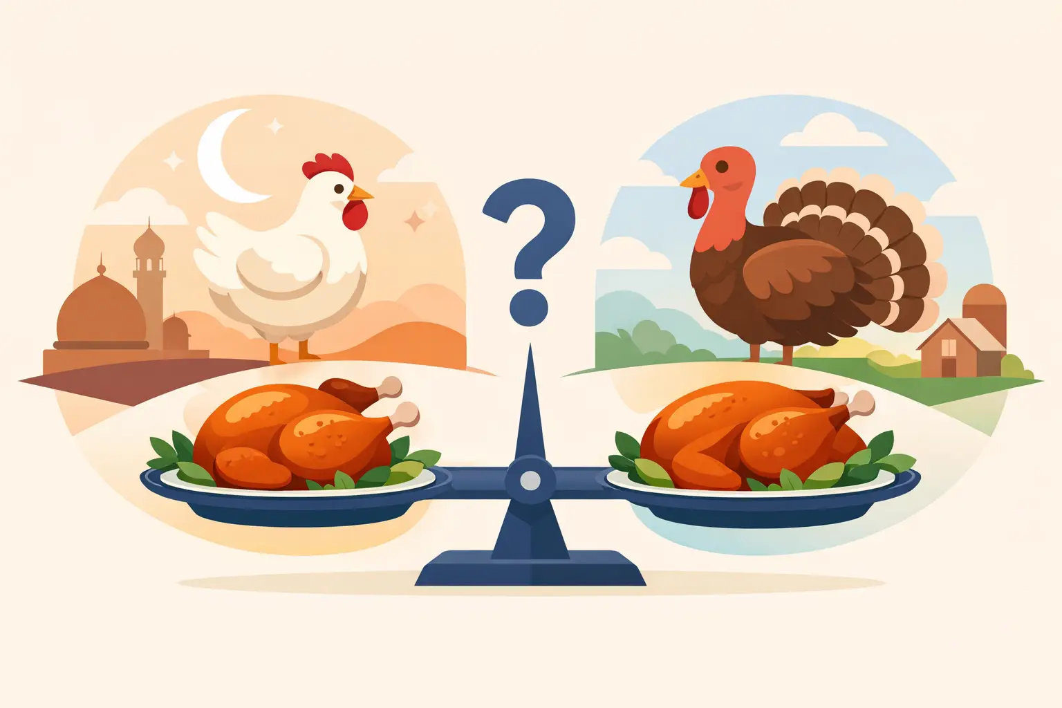 Halal kip versus kalkoen: wat past beter?