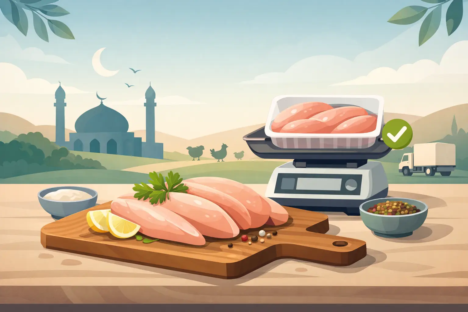 Halal kipfilet per kilo kopen?