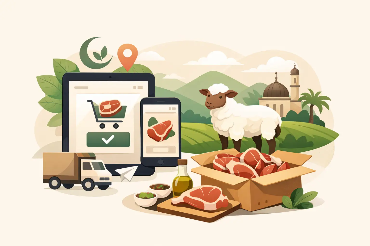 Halal lamsvlees bestellen zonder gedoe