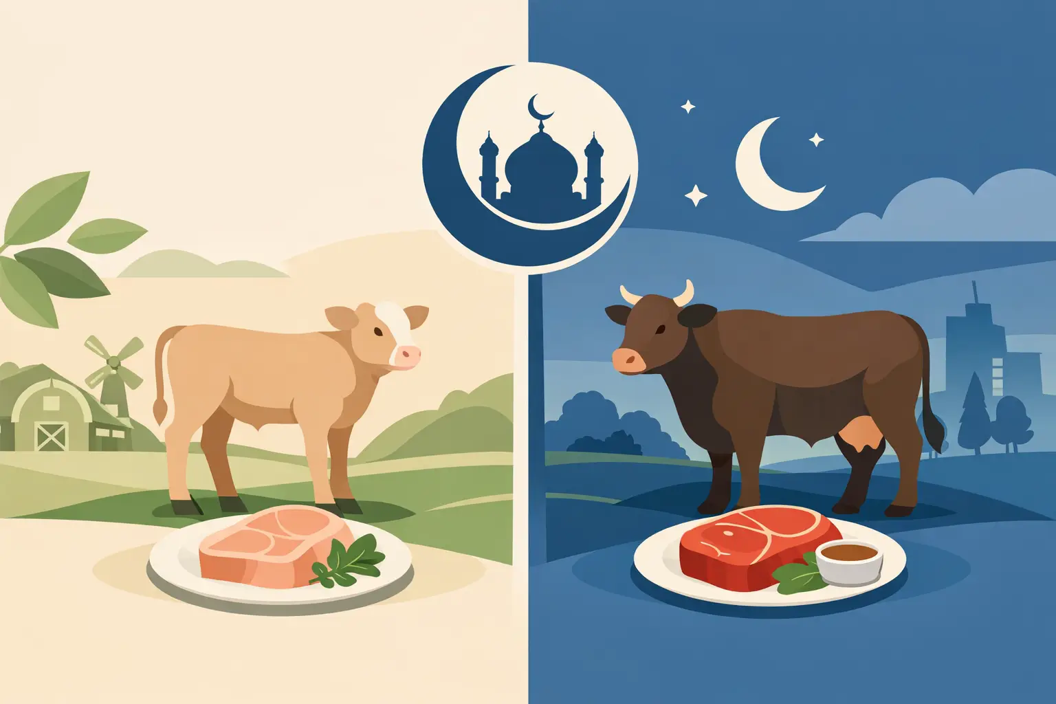 Kalfsvlees versus rundvlees halal uitgelegd