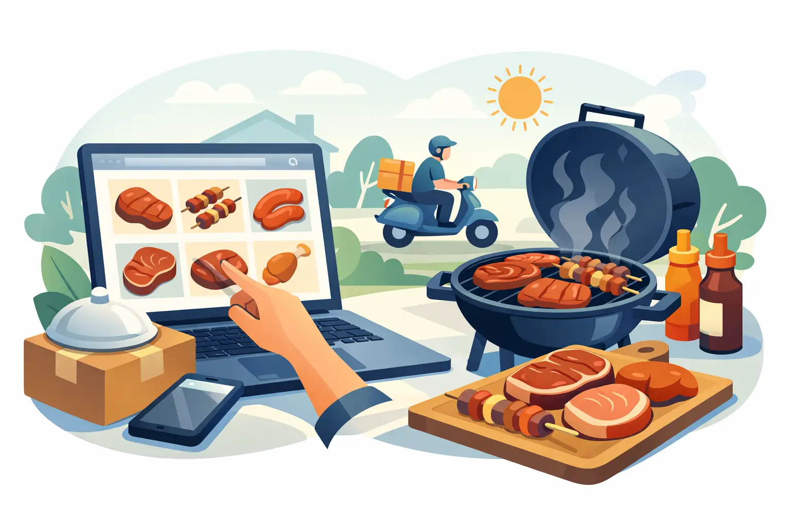 Barbecue vlees bestellen zonder miskoop